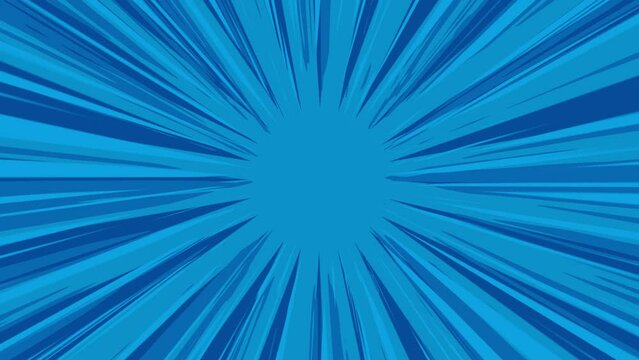 Pop art background with blue stripes, anime background