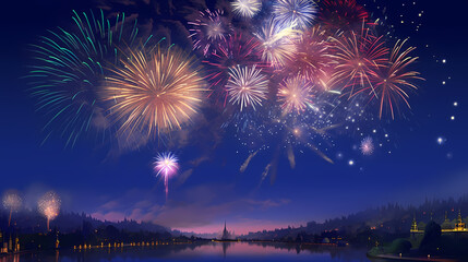 beautiful fireworks