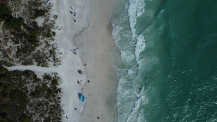 Aerial view of Anna Maria Island on Florida's Gulf Coast in daylight