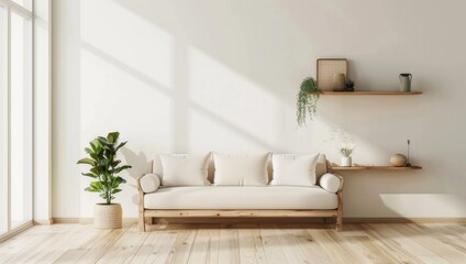 A simple living room 