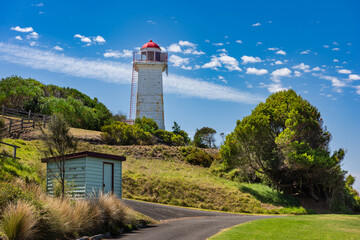 Fototapeta na wymiar Lady Bay Lighthouse in Warrnambool, South West Victoria, Australia