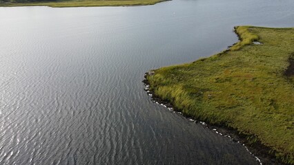 Aerial view of Barrington River in Australia