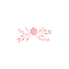 Pink Floral Icon Logo