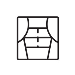 Curtains Window Furniture Line Icon