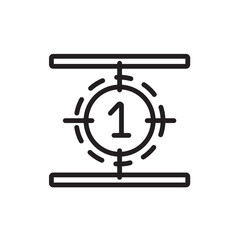 Movie Numbers Opening Line Icon