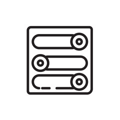 Industry Option Plan Line Icon