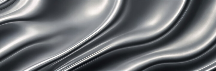 Illuminating the Sublime Harmony of Abstract Blurry Gradient Fluids on Silver Backgrounds