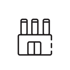 Obraz premium Element Factory Industrial Line Icon