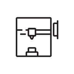 Factory Industry Line Line Icon