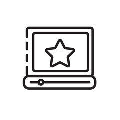 Computer Music Musical Line Icon