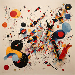 Free interpretation of a painting by the famous Russian painter, motion graphic.