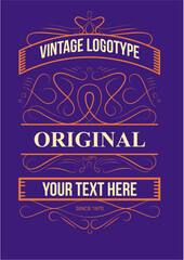 vintage logotype logo