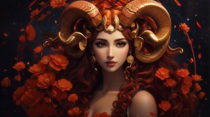 Aries woman by zodiac sign