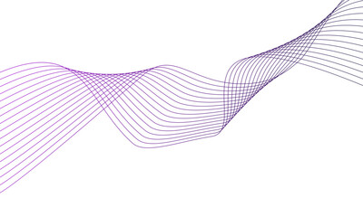 creative colorful line wave art abstract vector template illustration on white background