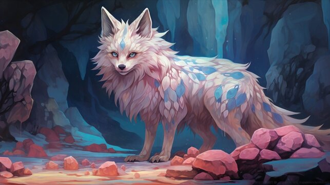 Whimsical shapeshifter, enigmatic forms, fantasy wilderness, dusk transformations, silent paws