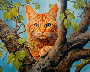 Cat in a tree - 775034063