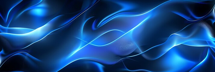 blue wallpaper shimmering elegant light, aspect raito 3:1
