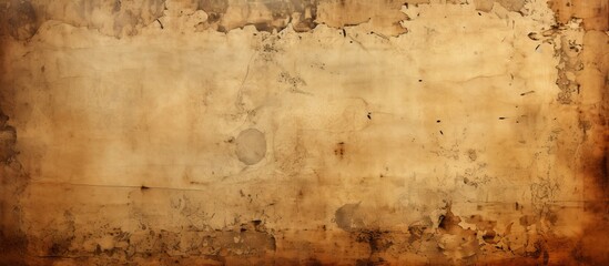 An up-close view of a worn-out wall displaying a weathered and rusty surface with a vintage clock hanging on it - Powered by Adobe