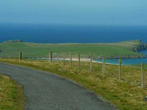 Beautiful landscape in Shetland, Lerwick, Scotland