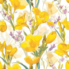 Freesia Bloom in Full Splendor A Vibrant Expression of Natures Rebirth