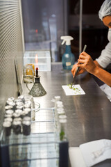 cortandoplantas em laboratório de ciencia