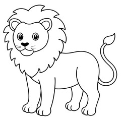 illustration of a cartoon lion