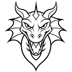 Obraz premium wolf tribal tattoo