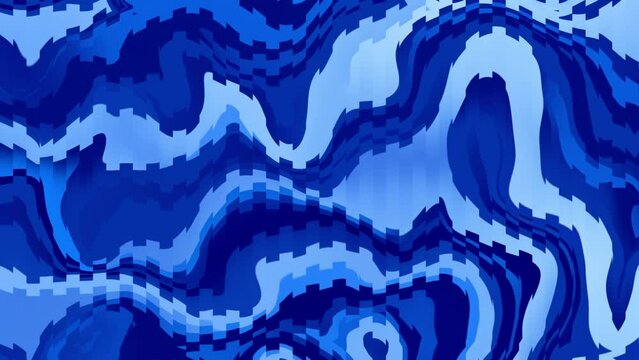 Abstract dynamic wave background in blue shades and tints.