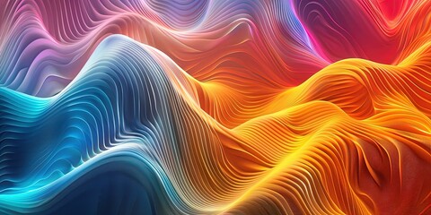Wavy luxury background in bright colors
