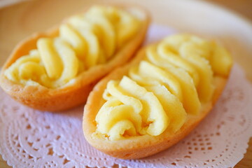 ご当地タルト。群馬県で購入したスイートポテトタルト。