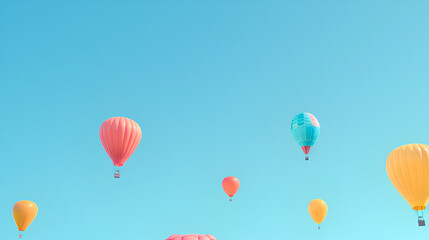 Fototapeta premium hot air balloons , generative ai