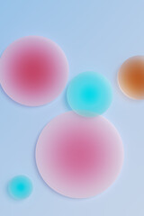 3D rendering Fresh style glass picture