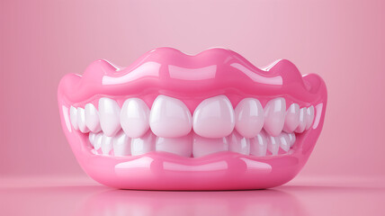 Fototapeta premium 3d model teeth of a person