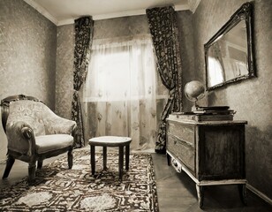 A room with a nostalgic concept, private room