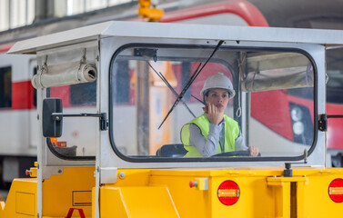 Rail engineer supervise and oversees depot track upkeep, ensures train safety during maintenance