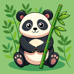 cute-panda-hugging-bamboo 