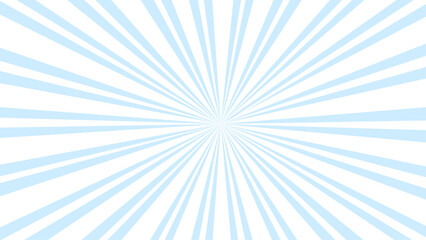Naklejka premium Blue and white background with sunburst