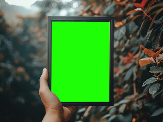 Mock up a blank photo frame to put your design content.