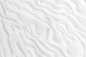 White wall with stylized organic wavy lines in ar style patterns wallpaper