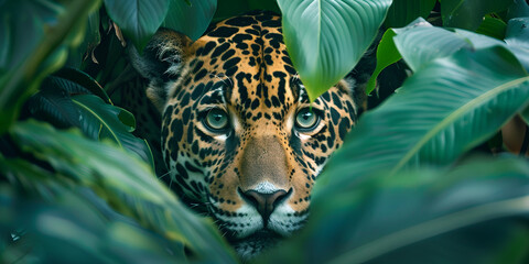 Leopard Head Portrait Majestic Wildlife Close-up