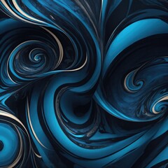 Fototapeta premium Black and blue wallpaper with a colorful swirl