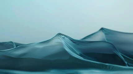 Fototapeta na wymiar Natural Reverie: Slowly unfolding waves create a dreamlike and minimalist backdrop.