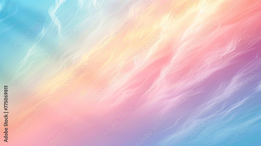 Poster dynamic and colorful abstract resembling flowing energy or current