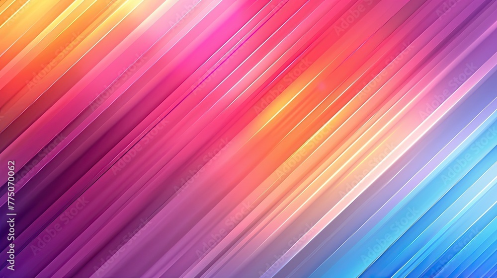 Poster abstract diagonal stripes with gradient colors