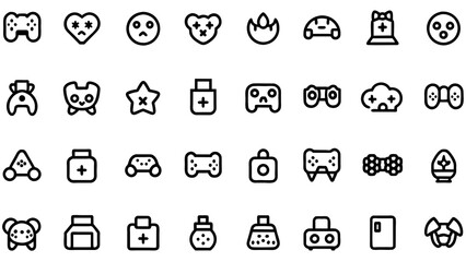 Set Of Gaming Icons 
