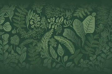 green leaf background made by midjourney