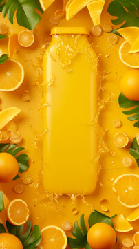 Juicy radiance: droplets glisten, capturing the sunny charm and succulent flavor of freshly squeezed oranges.