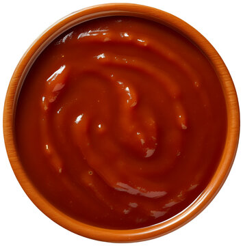 A circular ramekin or dish of horseradish dipping sauce