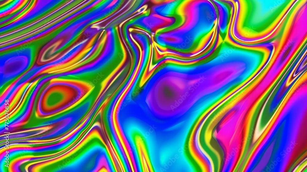 Aufkleber bright abstract background with multi-colored holographic tints simulating foil and rainbow. concept