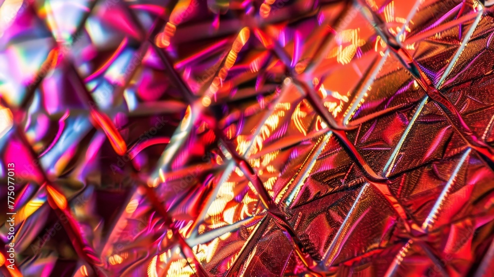 Poster bright abstract background with multi-colored holographic tints simulating foil and rainbow. concept